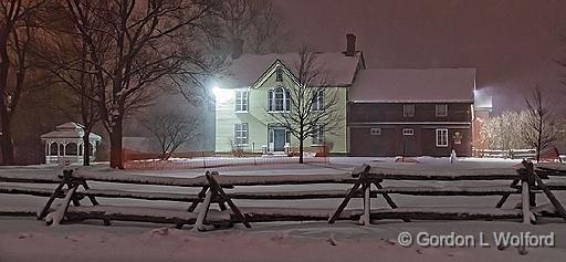 Heritage House Museum In Snowstorm_32530-2.jpg - Photographed at Smiths Falls, Ontario, Canada.